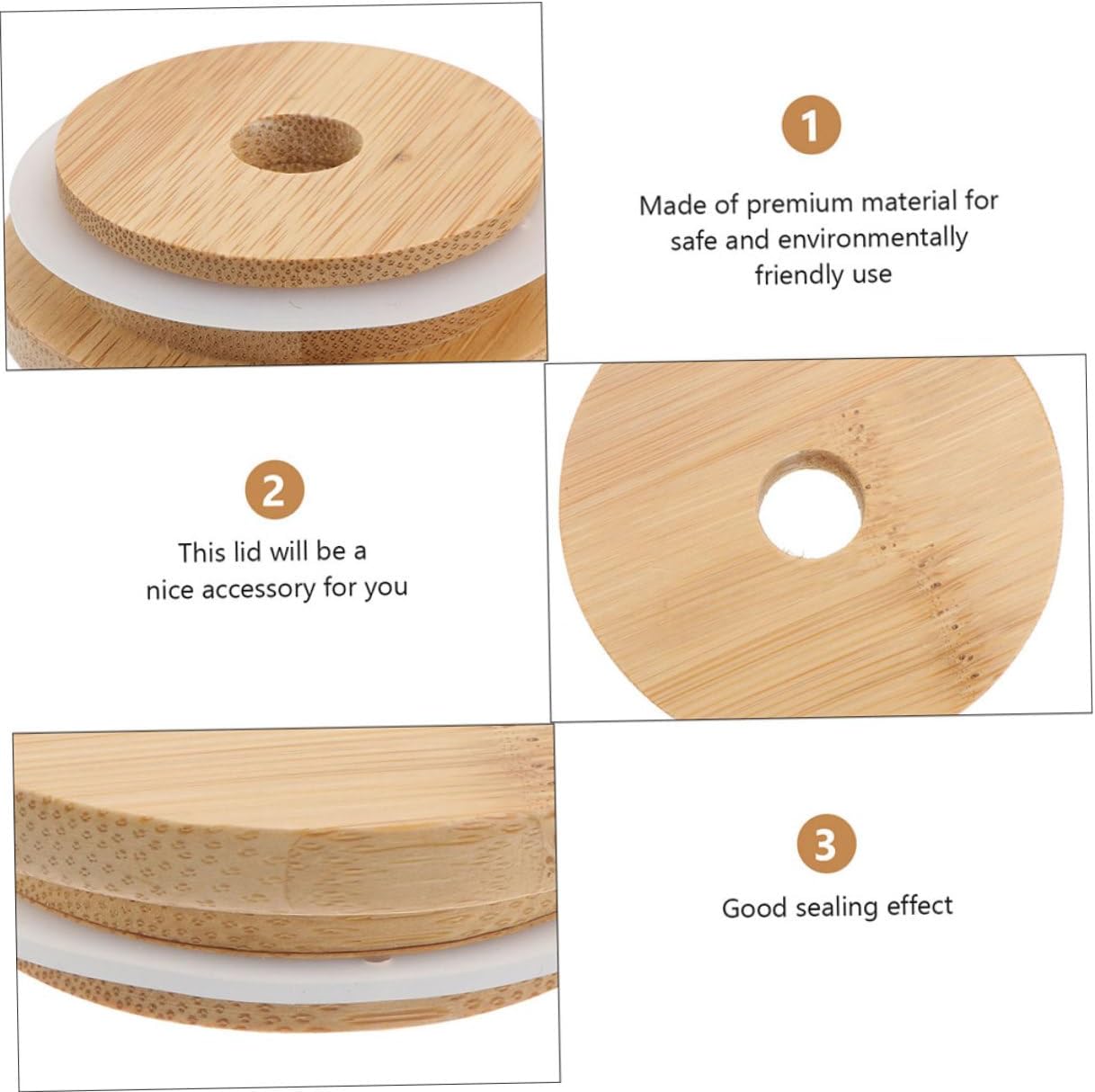 4-Piece Sealing Lids for Mason Jars