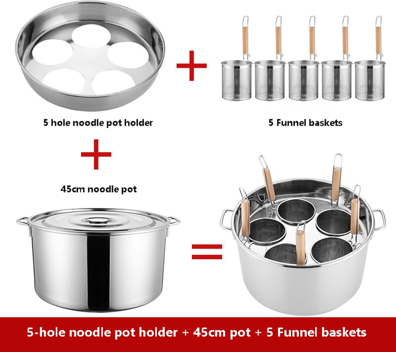 Stainless Steel Multipots Pasta Cooker for Hot Pots