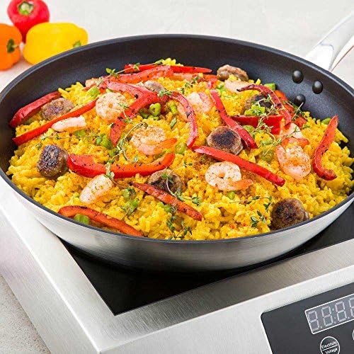 Round Frying Pan Non-Stick Dishwasher-Ready stainless steel