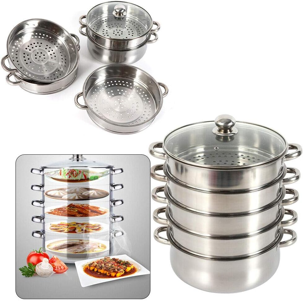 Kangten 5-Tier Multi-Purpose Stock Pot and Steamer Pot