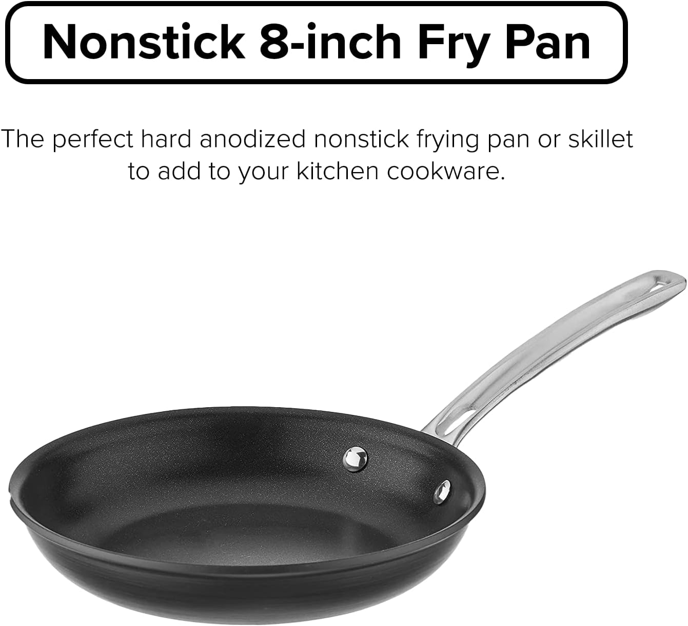 Viking Non-Stick 8-inch Hard Anodized Frying Pan Easy Cooking Ergonomic Design