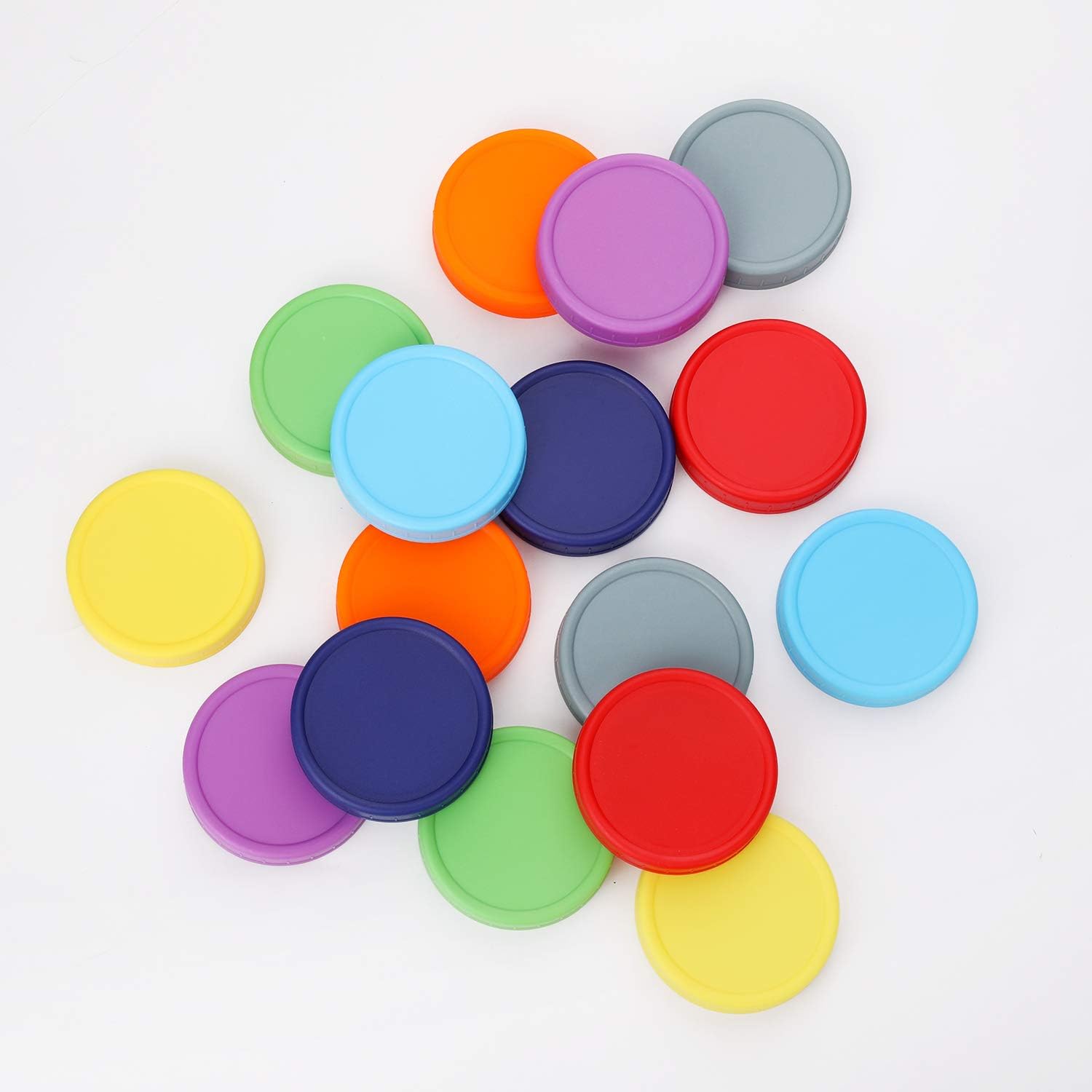 24-Pack Colorful Mason Jar Lids AOZITA