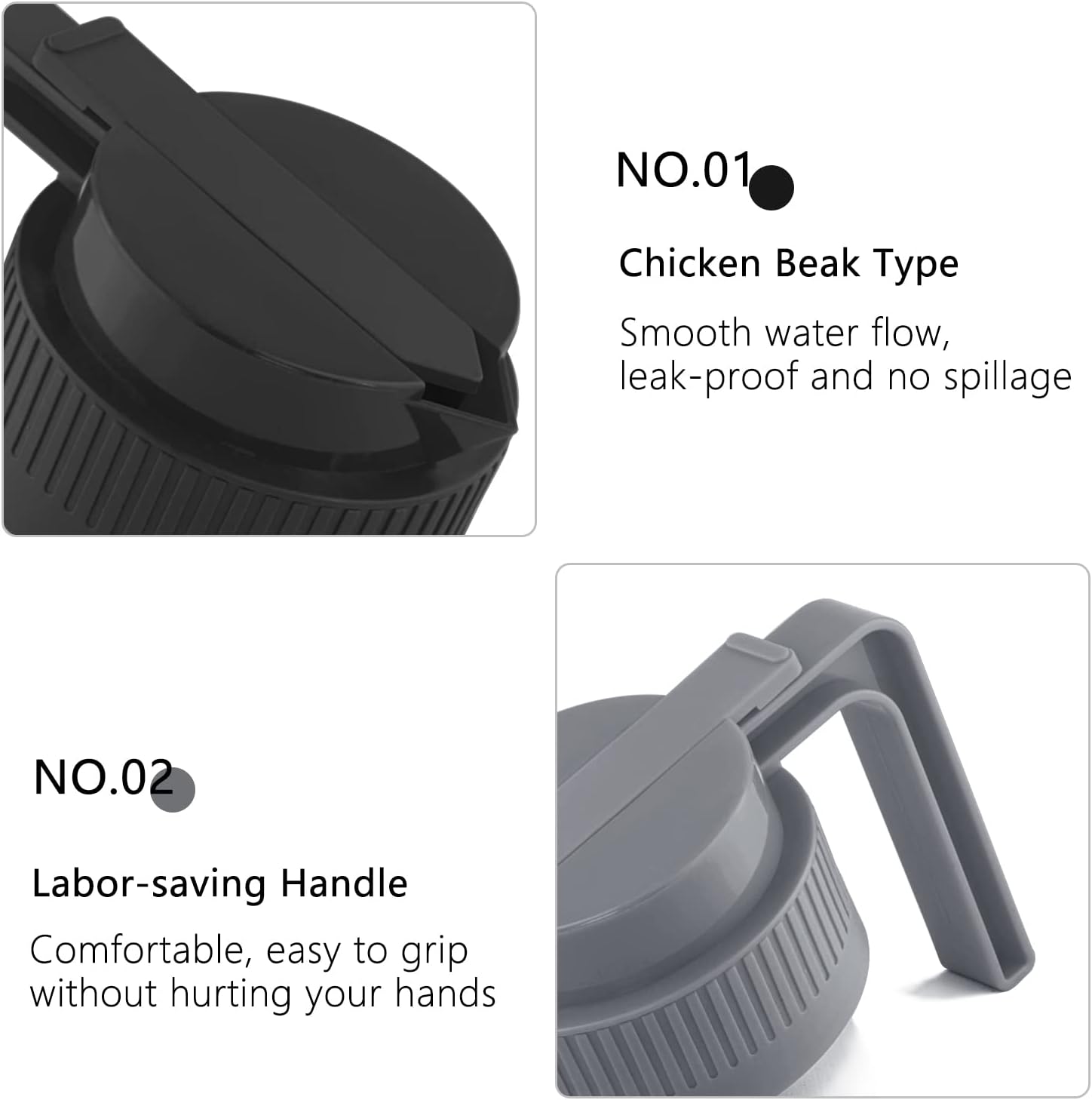 Premium Reusable Mason Jar Lids with Pour Spout by Drsn
