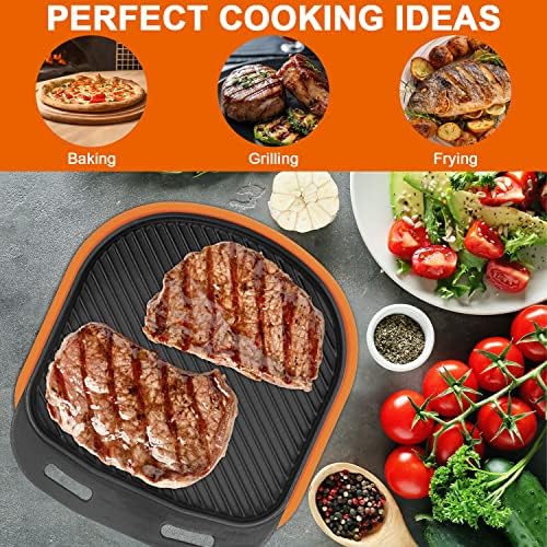 MixRBBQ Cast Iron Grilling PanVersatileDurablePerfect for Pizza and Camping