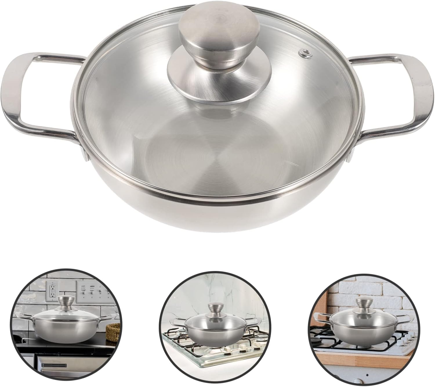 VANZACK Mini Hot Pot Frying Pan