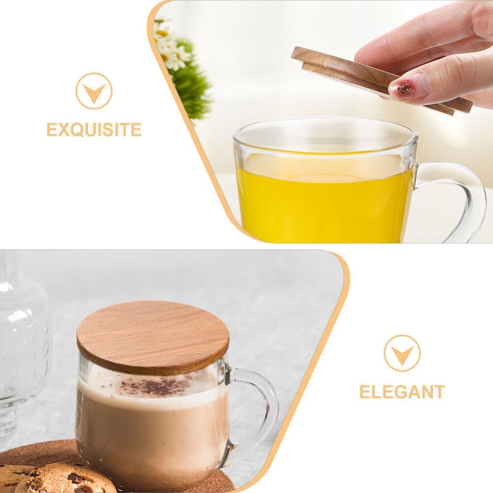 4-Piece Bamboo Mug Lids