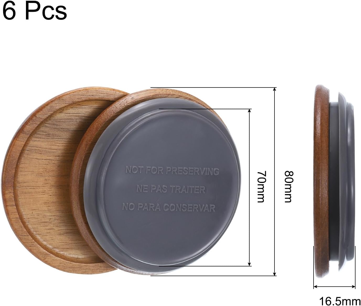 Heavy-Duty Wide Mouth Mason Jar Lids