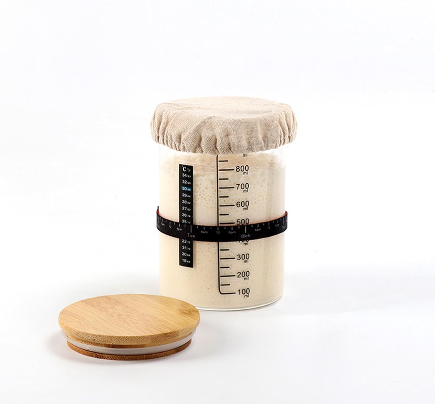 LJHYSD Sourdough Starter Jar Cloth Covers 3 Pack