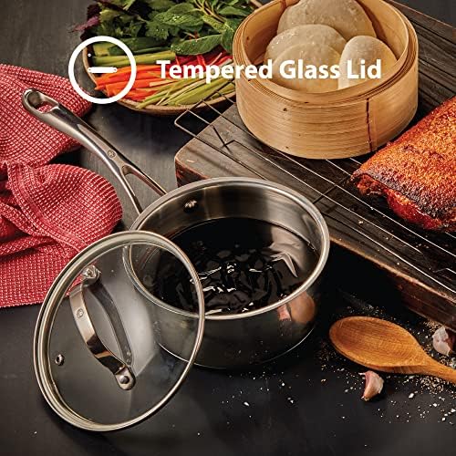 Swiss Diamond Stainless Steel Saucepan with Lid