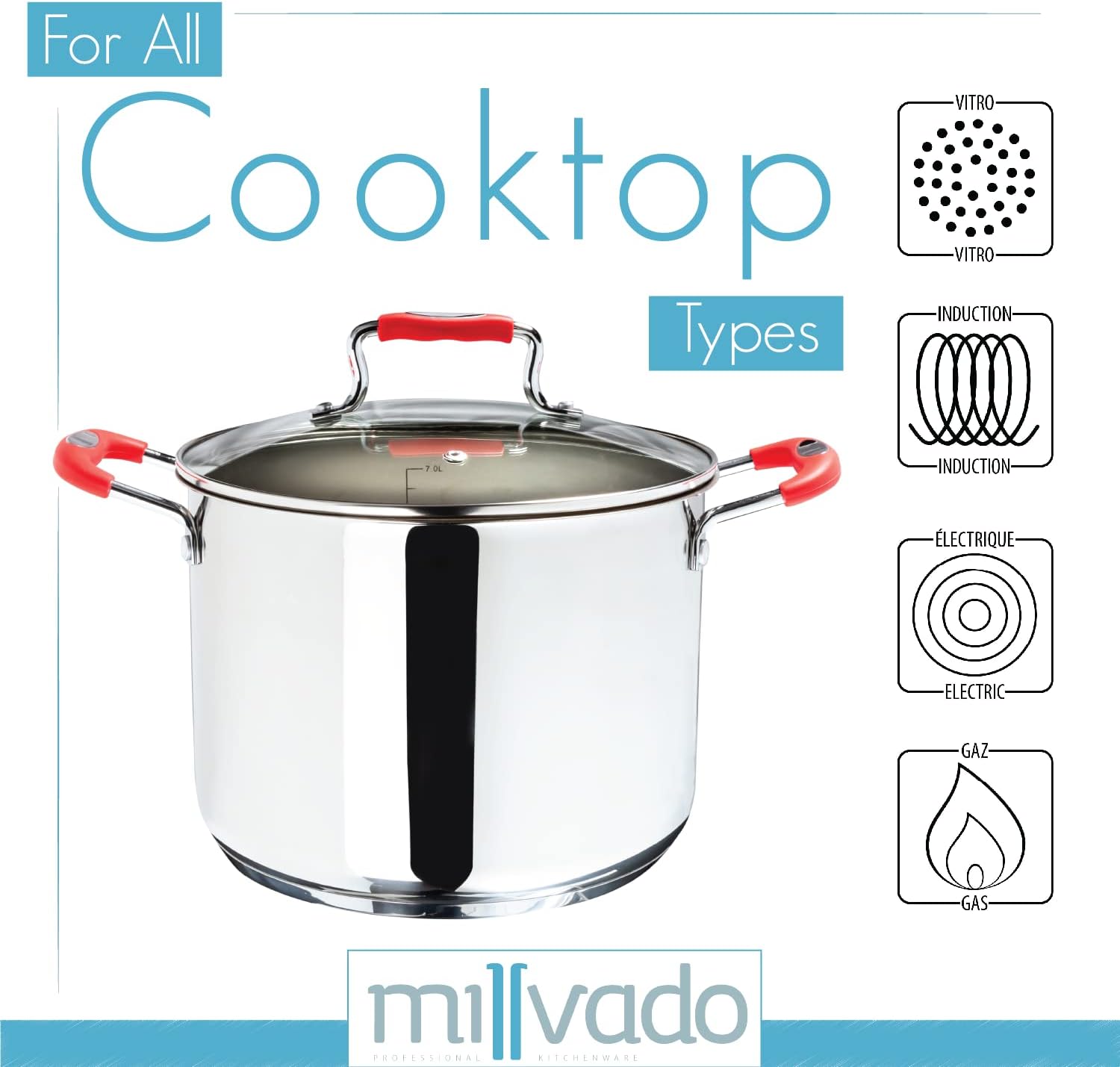 Sturdy 3-quart Steel Cooking Pot
