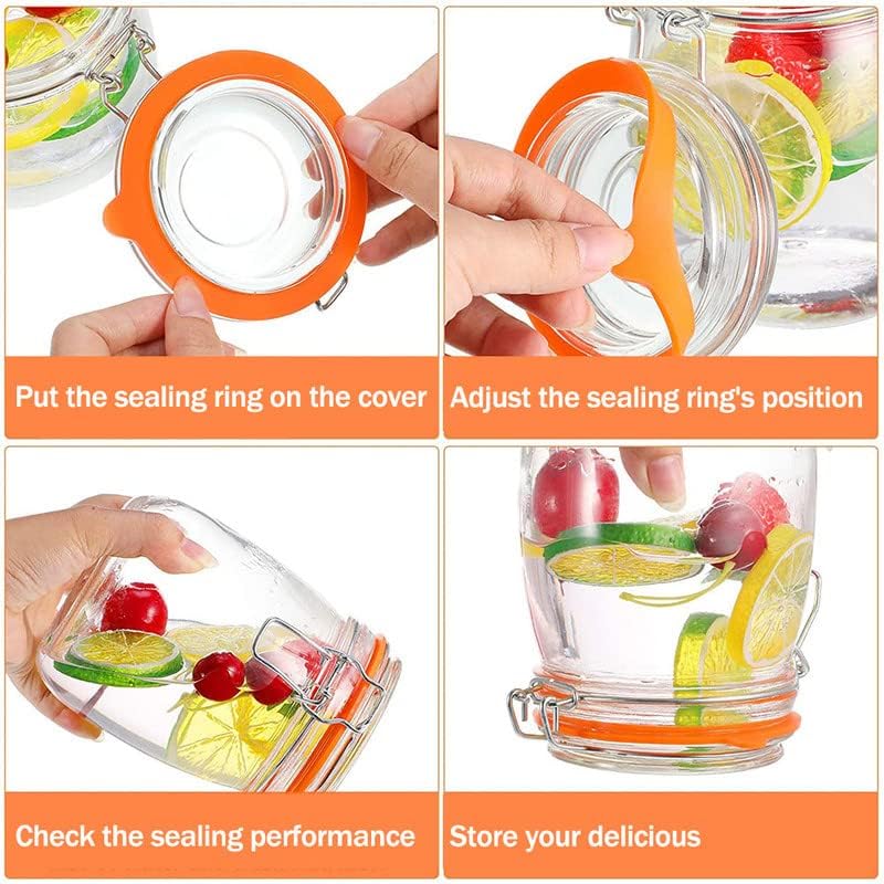 Airtight Silicone Gasket for Mason Jars BPA-Free Leak-Proof Preserving Solution