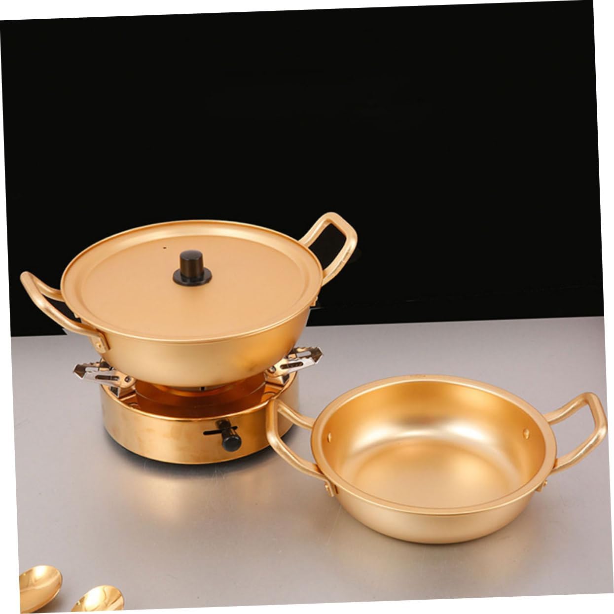 ABOOFAN Aluminum Instant Noodle Stock Pot with Lid