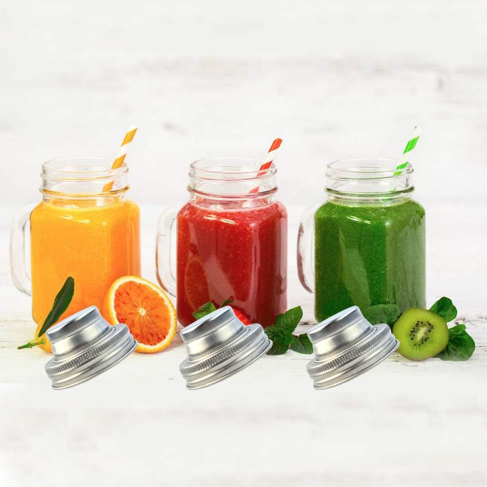 Perfect Stainless Steel Mason Jar Shaker Lid for Spices Mixers More