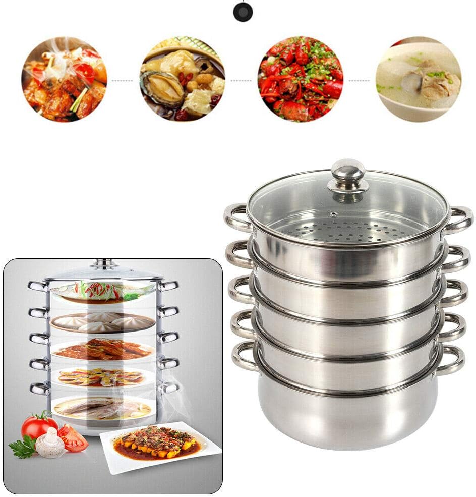 Kangten 5-Tier Multi-Purpose Stock Pot and Steamer Pot