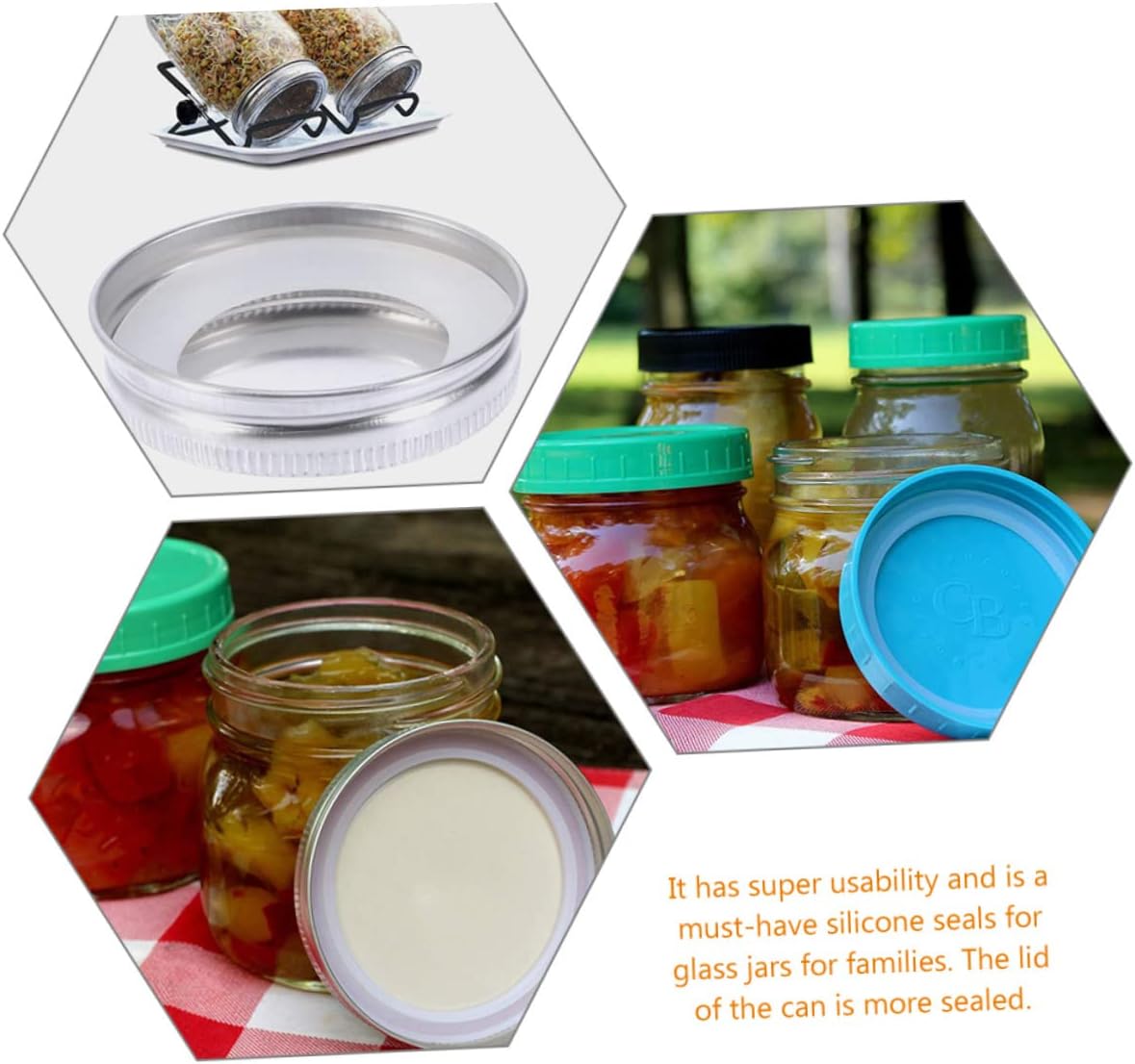 Leak-Proof Silicone Rings for Mason Jars