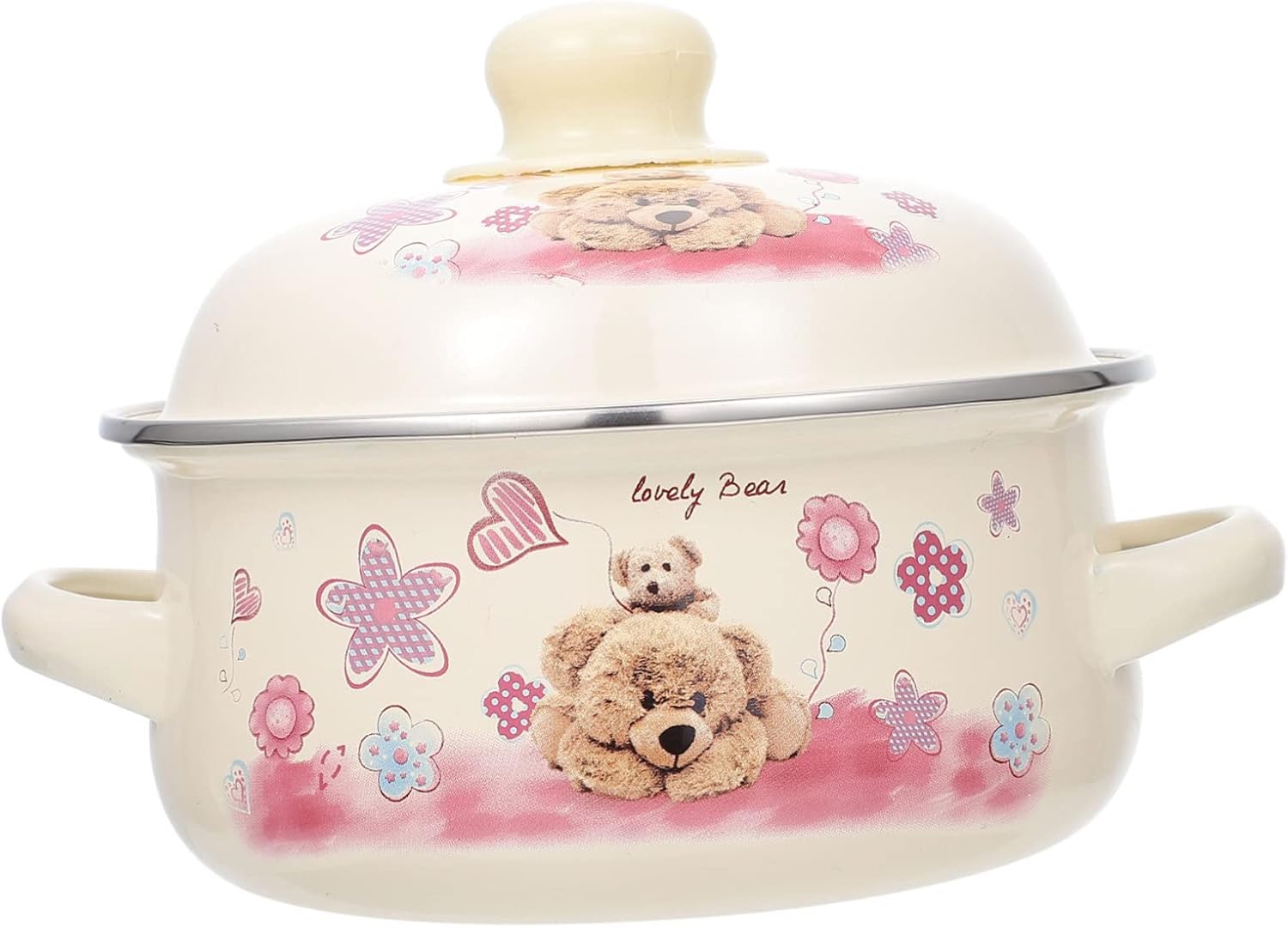 Sleek Enamel Stockpot with Lid for Easy Cooking