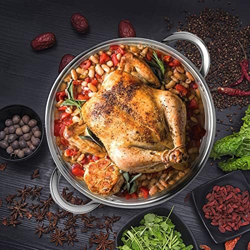 Stainless Steel 10 Quart Stockpot Durable Multifunctional Cooking Pot