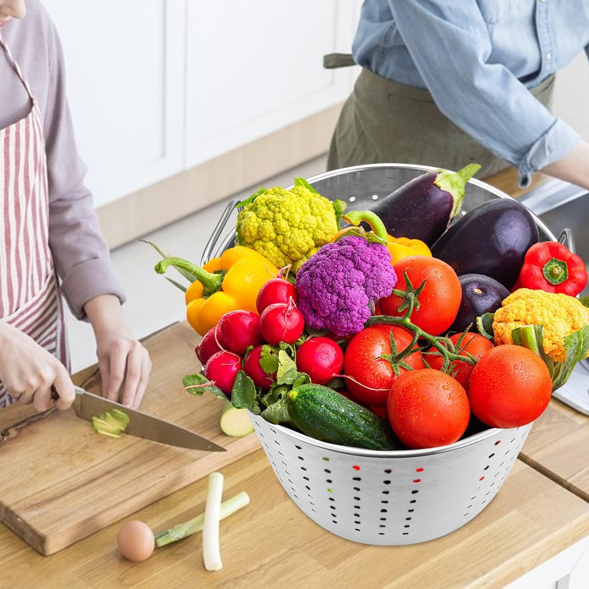 High-Quality Stainless Steel Stock Pot Steamer Basket