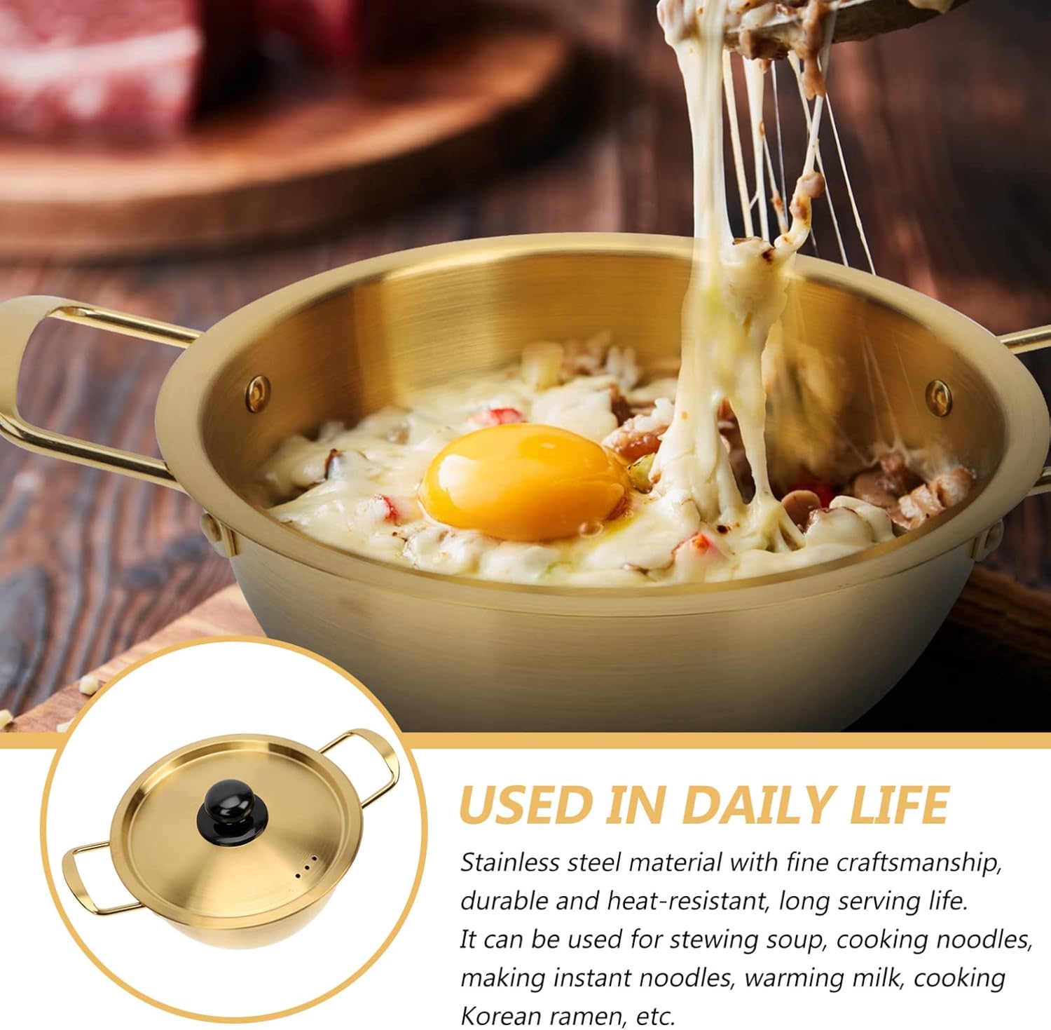 EROGO Stainless Steel Ramen Pot