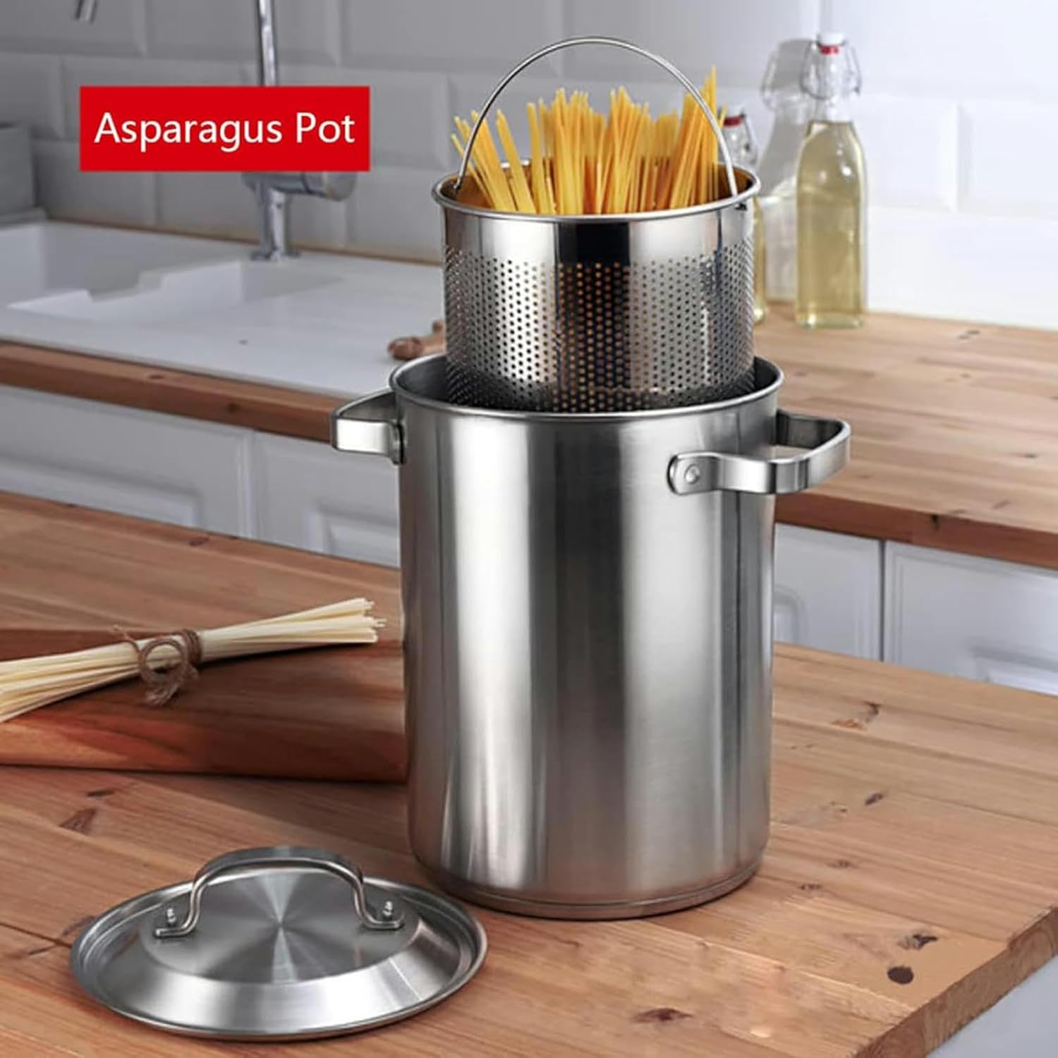 304 Stainless Steel Asparagus Pot