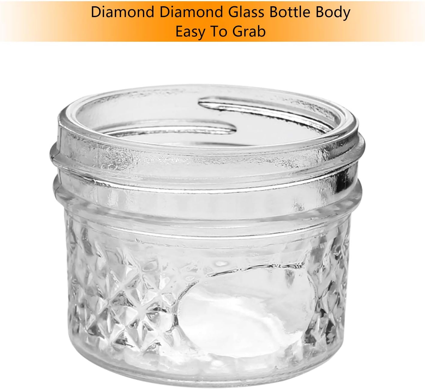 Accguan 40-Piece Mason Jars Silver Lids Durable Lab Certified