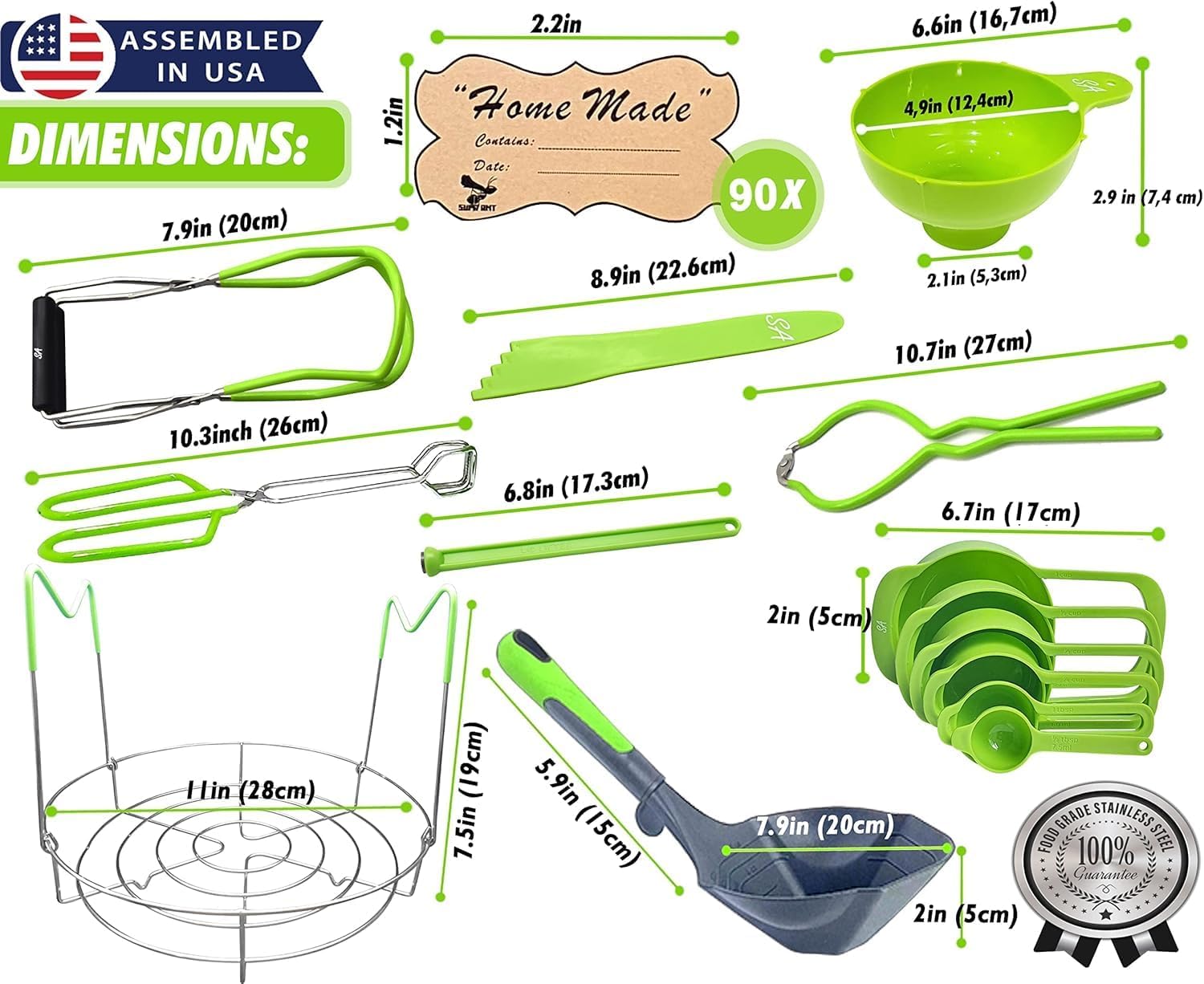 High-Quality Canning Kit with Stainless Steel Accessories for Home
