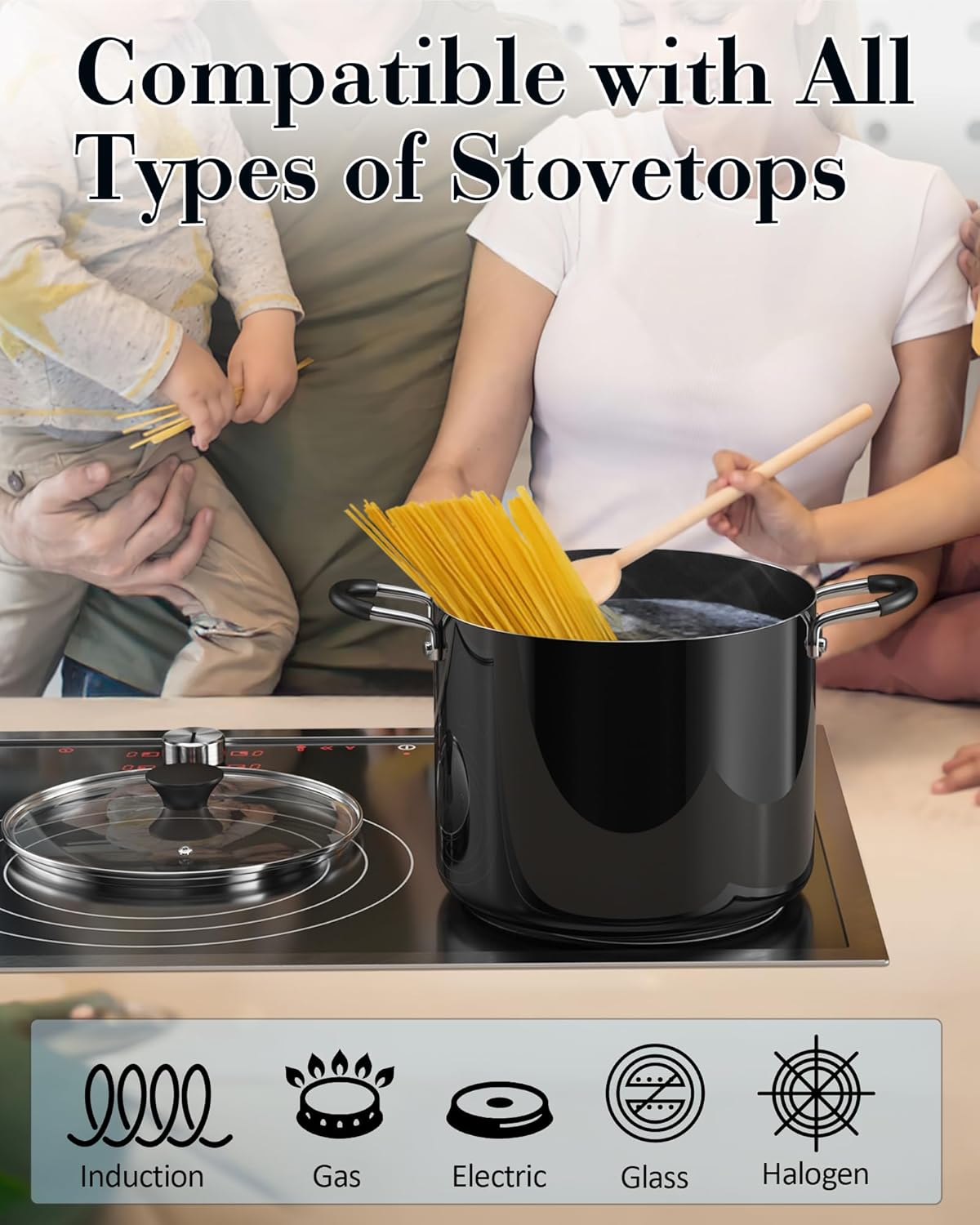 Pro-Style Nonstick Stockpot with Lid