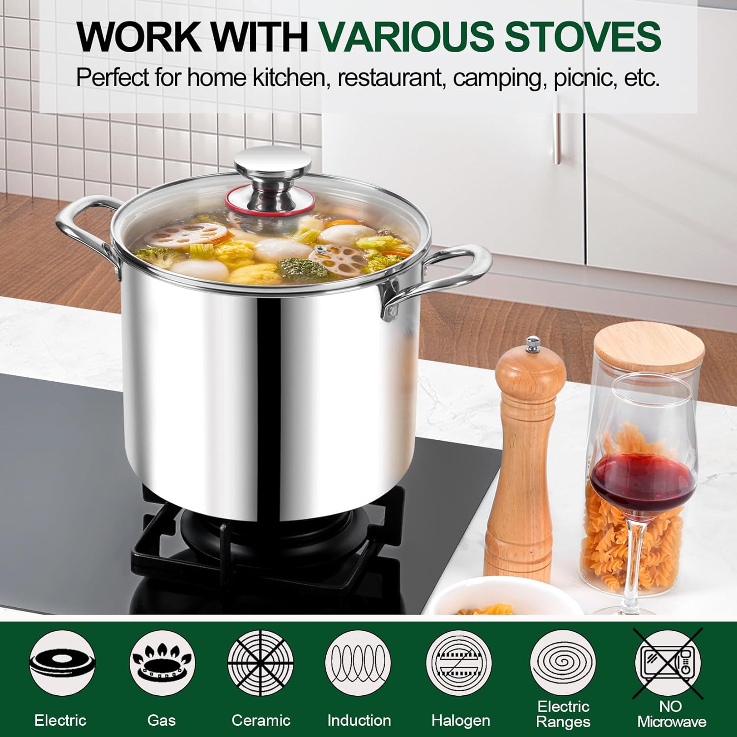 PP Chef 10 Quart Stock Pot