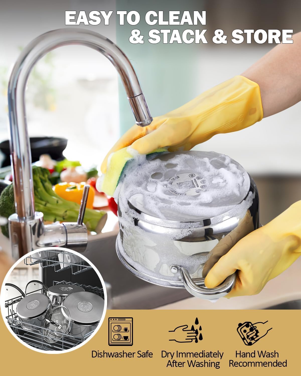 Cook N Home 12-Quart Stainless Steel Stockpot with Lid