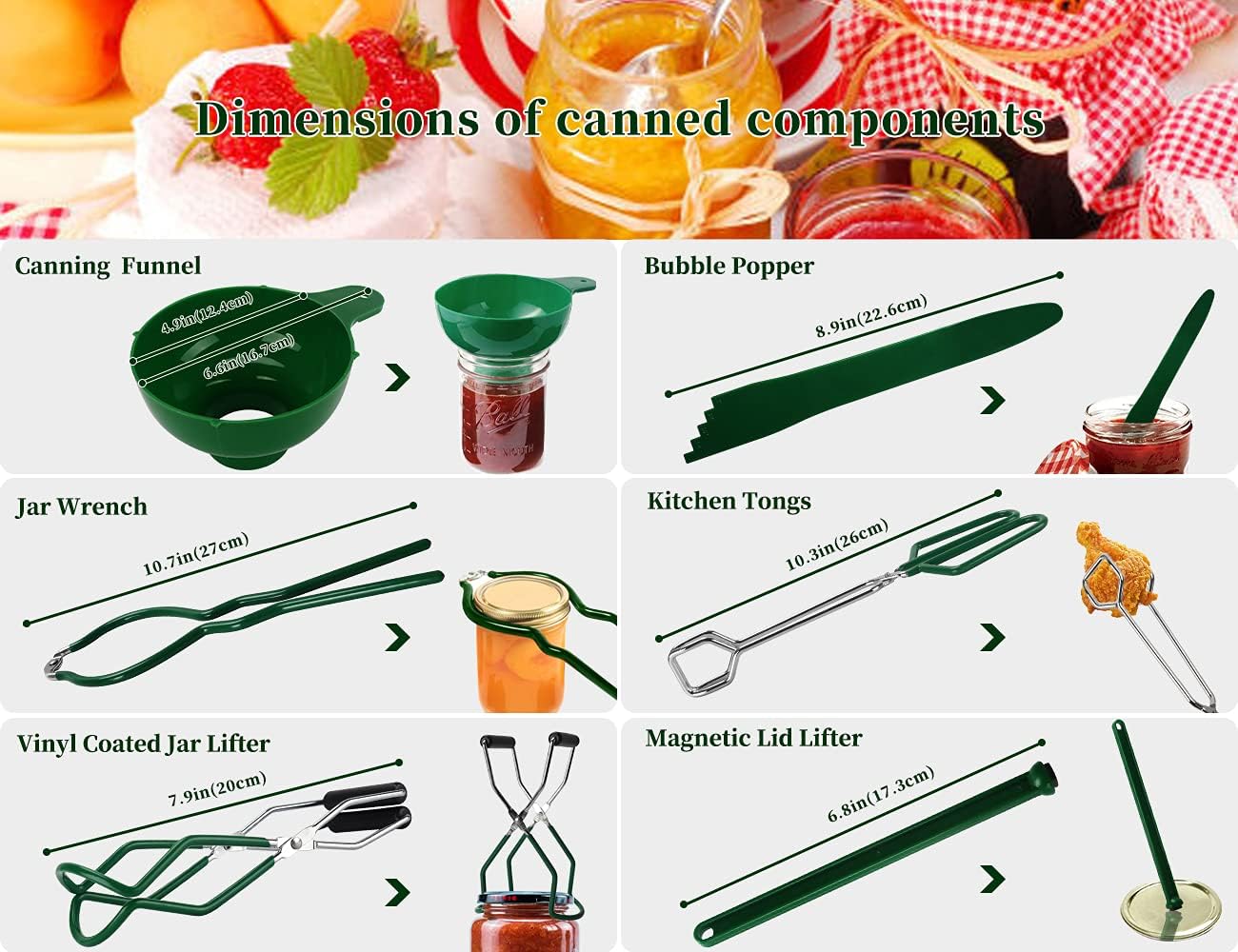 Canning Kit with 37 PCS Durable Kitchen Supplies Perfect for Home Preserving
