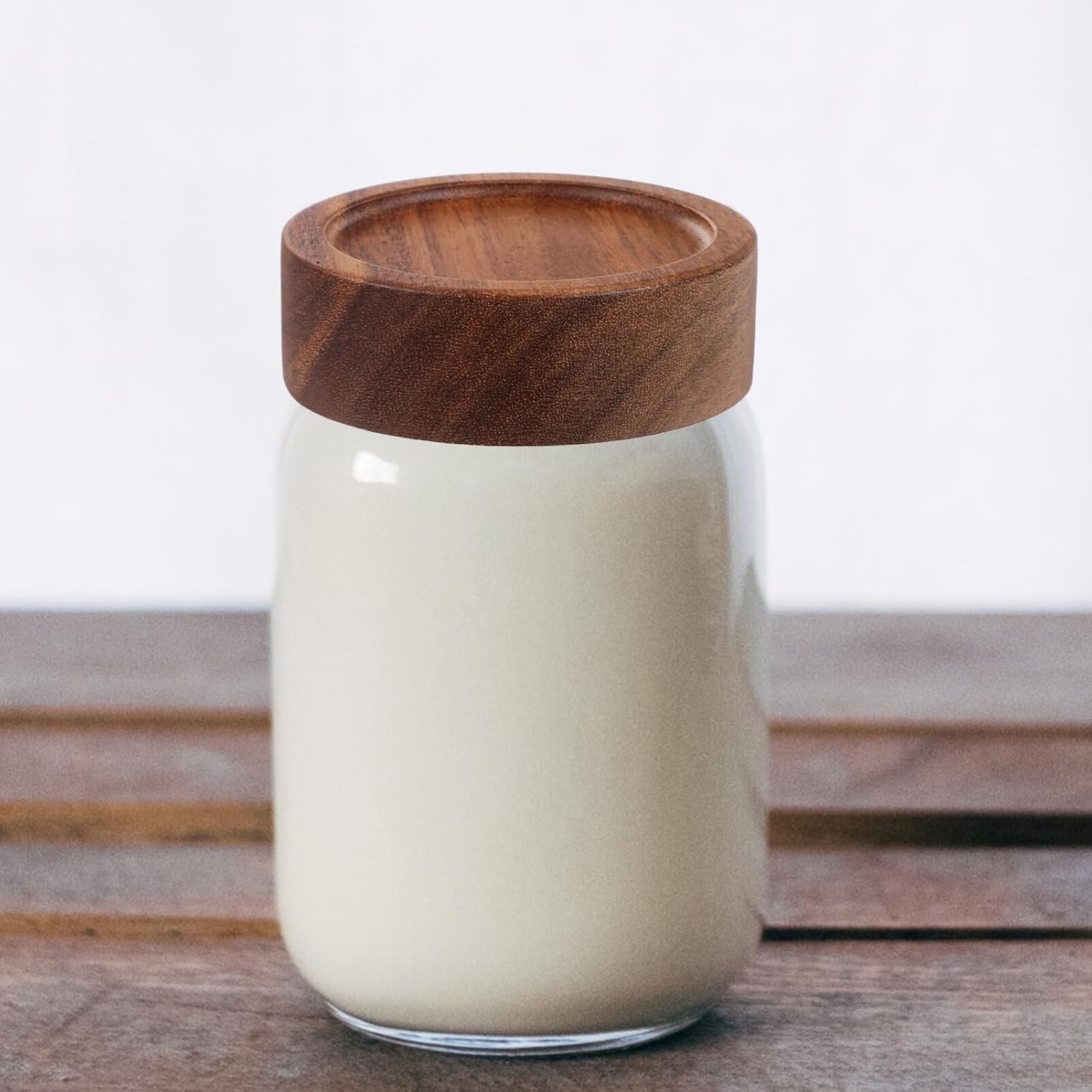 6pcs Wooden Mason Jar Lids Canning Wide Mouth Covers Replacement