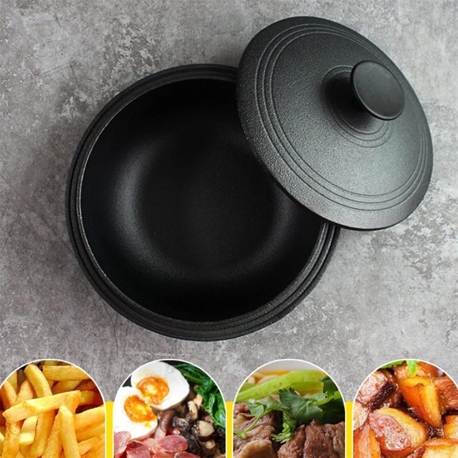 Cast Iron Stock Pot for Soups Stew