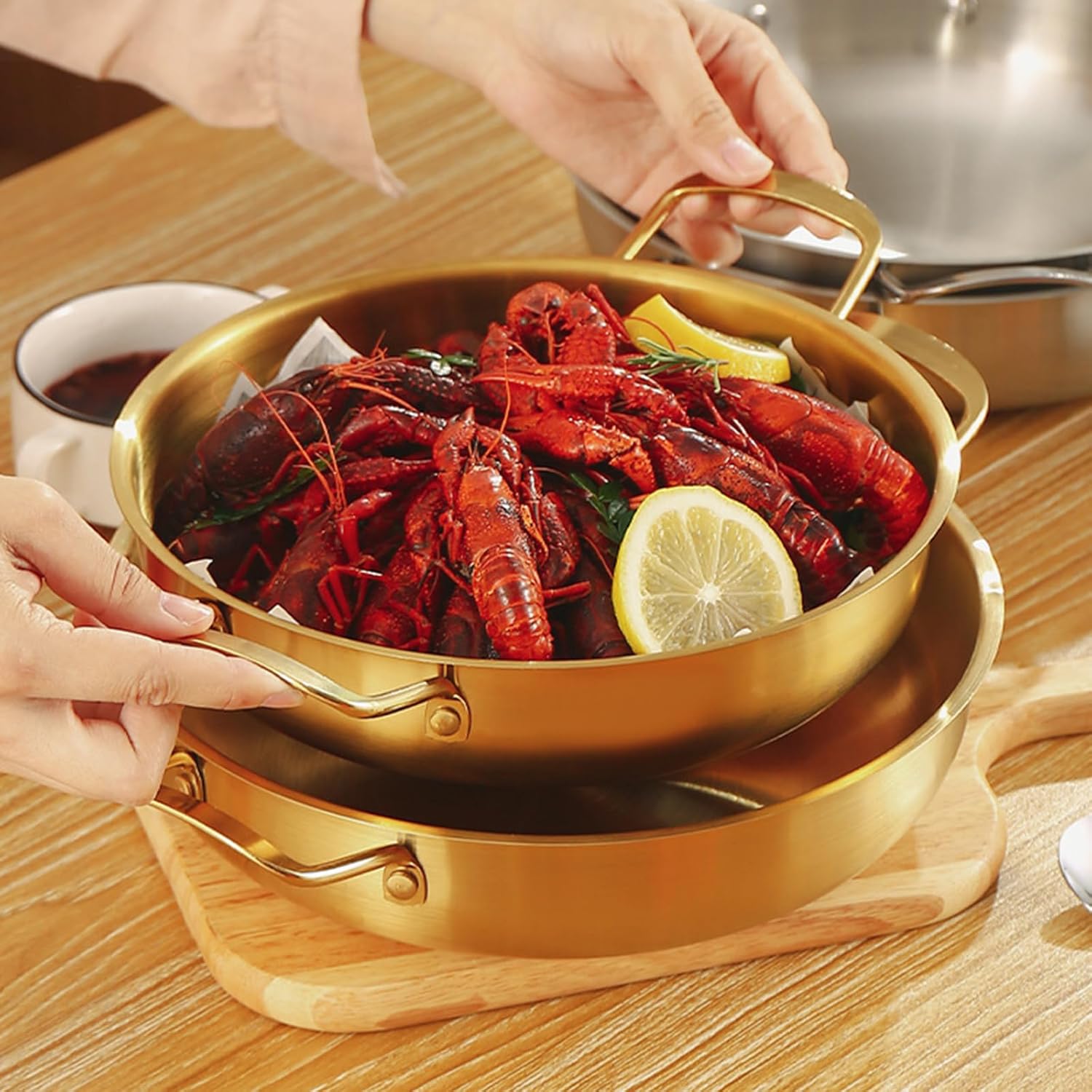 Korean Ramen Noodle Pot - Stainless Steel Multi-Purpose Stockpot
