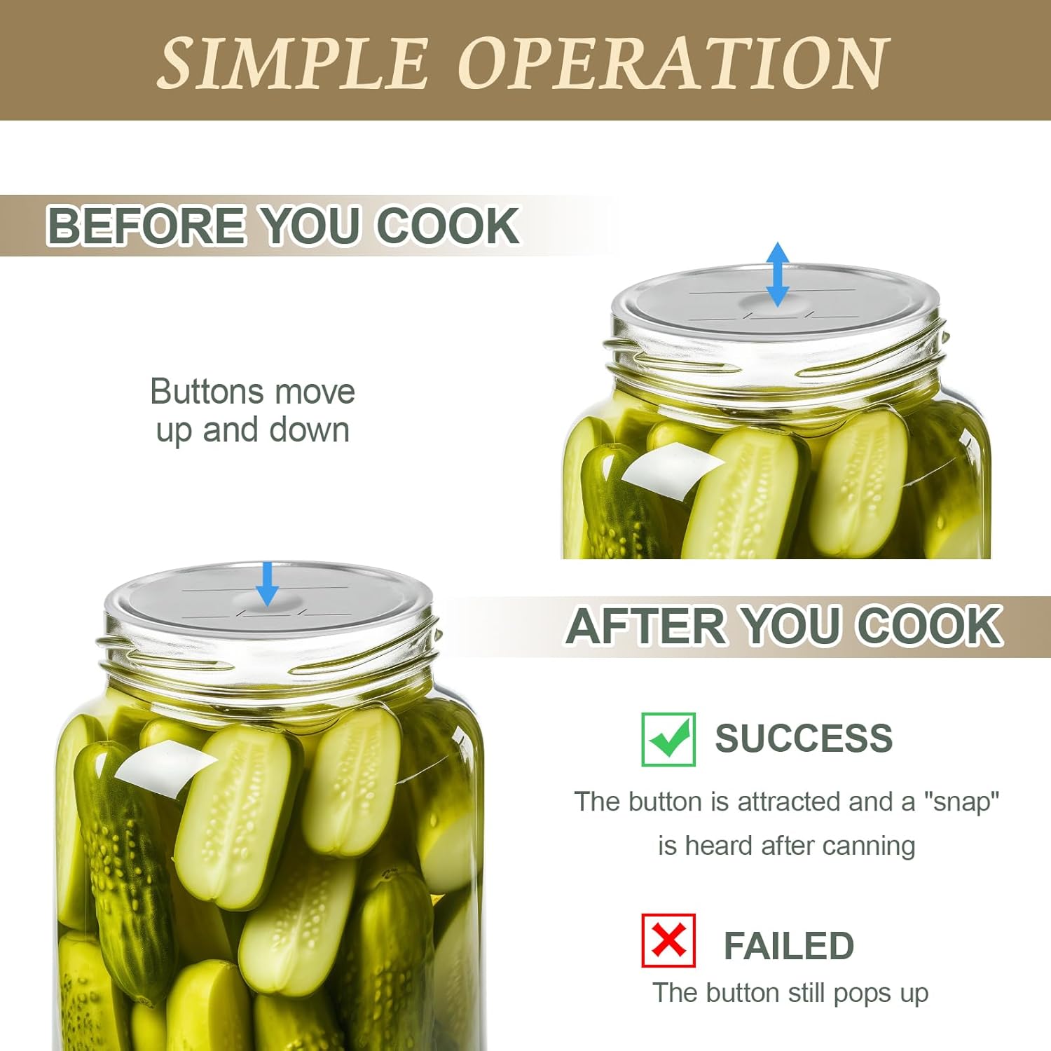 100-Piece Set of Rust-Resistant Mason Jar Lids for Food Preservation