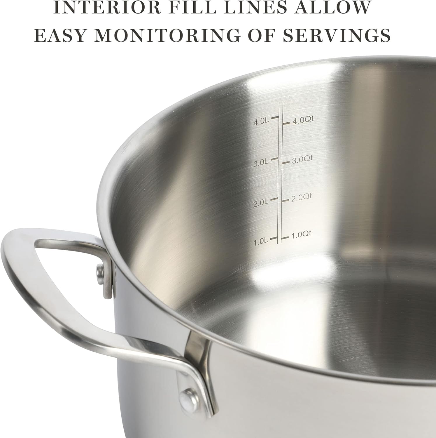 Martha Stewart Castelle 5-Quart Stainless Steel Dutch Oven