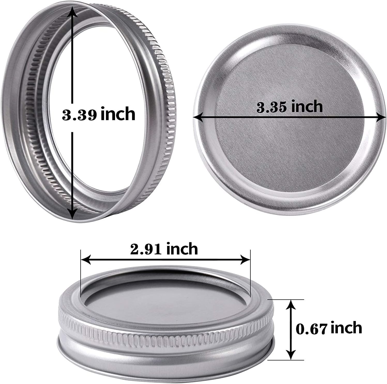 Wide mouth Canning Lids Rings