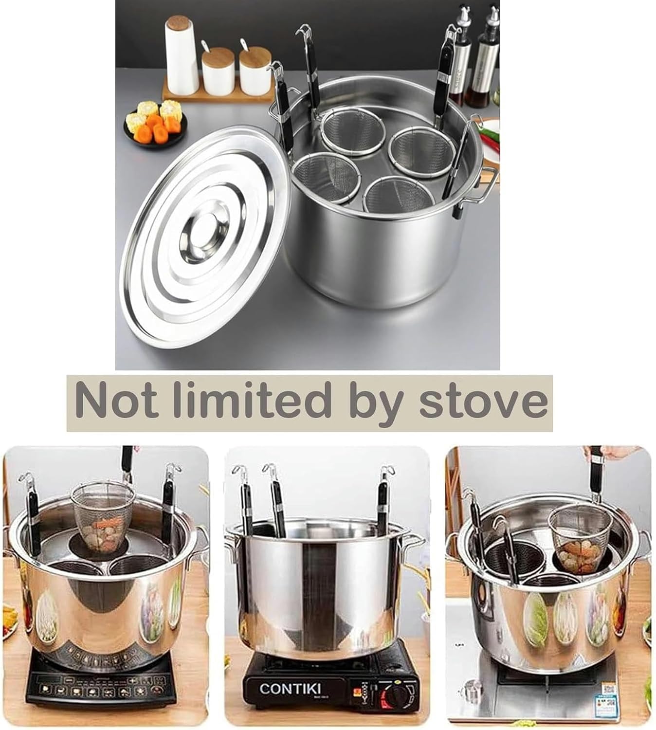 Stainless Steel Stockpot with 345 Holes for Cooking