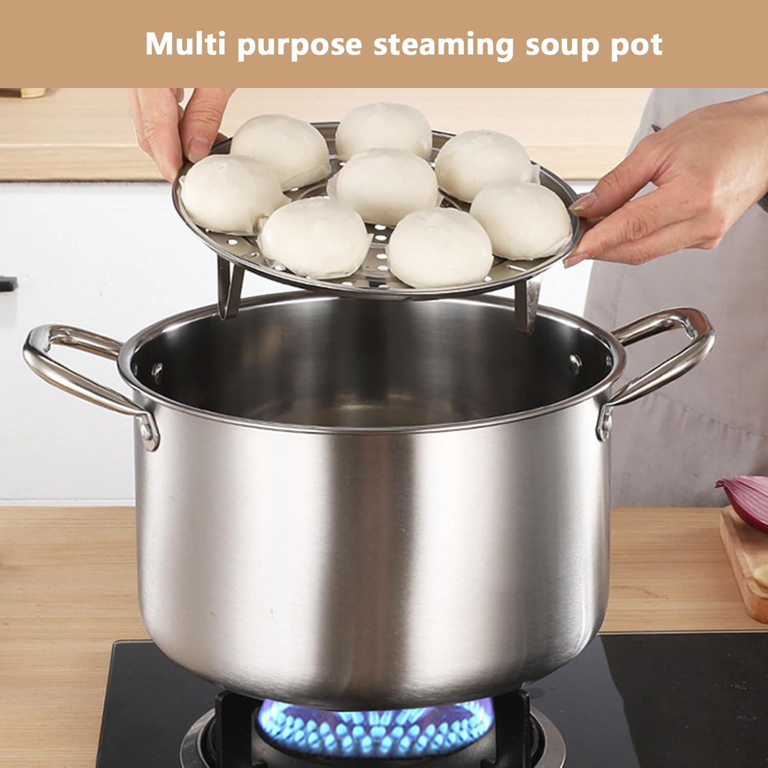 Stainless Steel Stock Pot 11L with Tempered Glass Lid