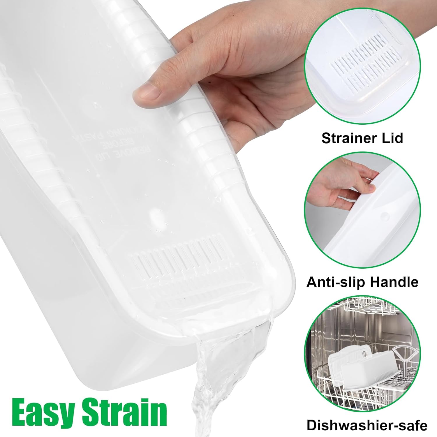 Microwave Pasta Maker with Strainer Lid