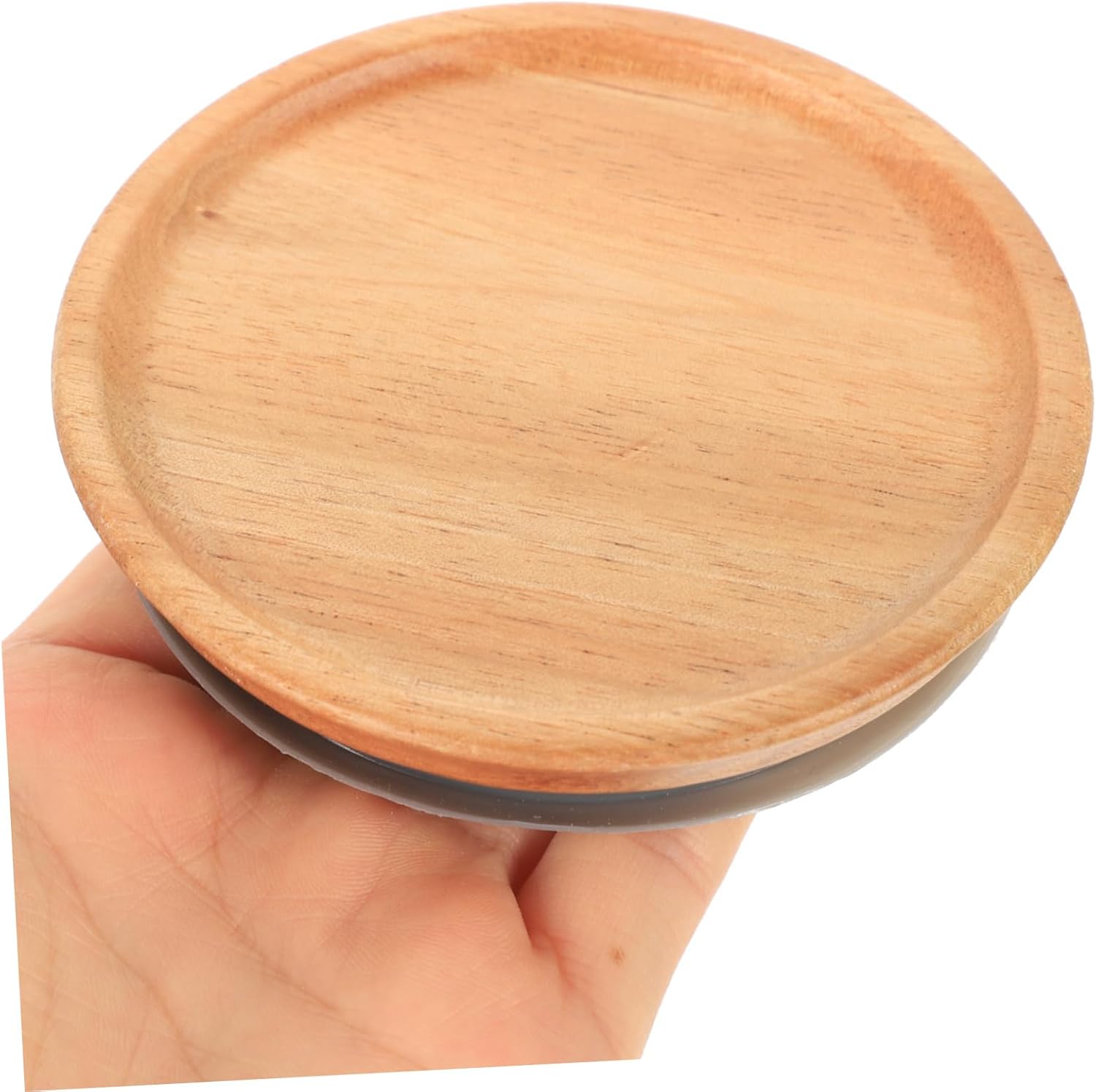 Cabilock 4-Piece Wide Mouth Wooden Jar Lids