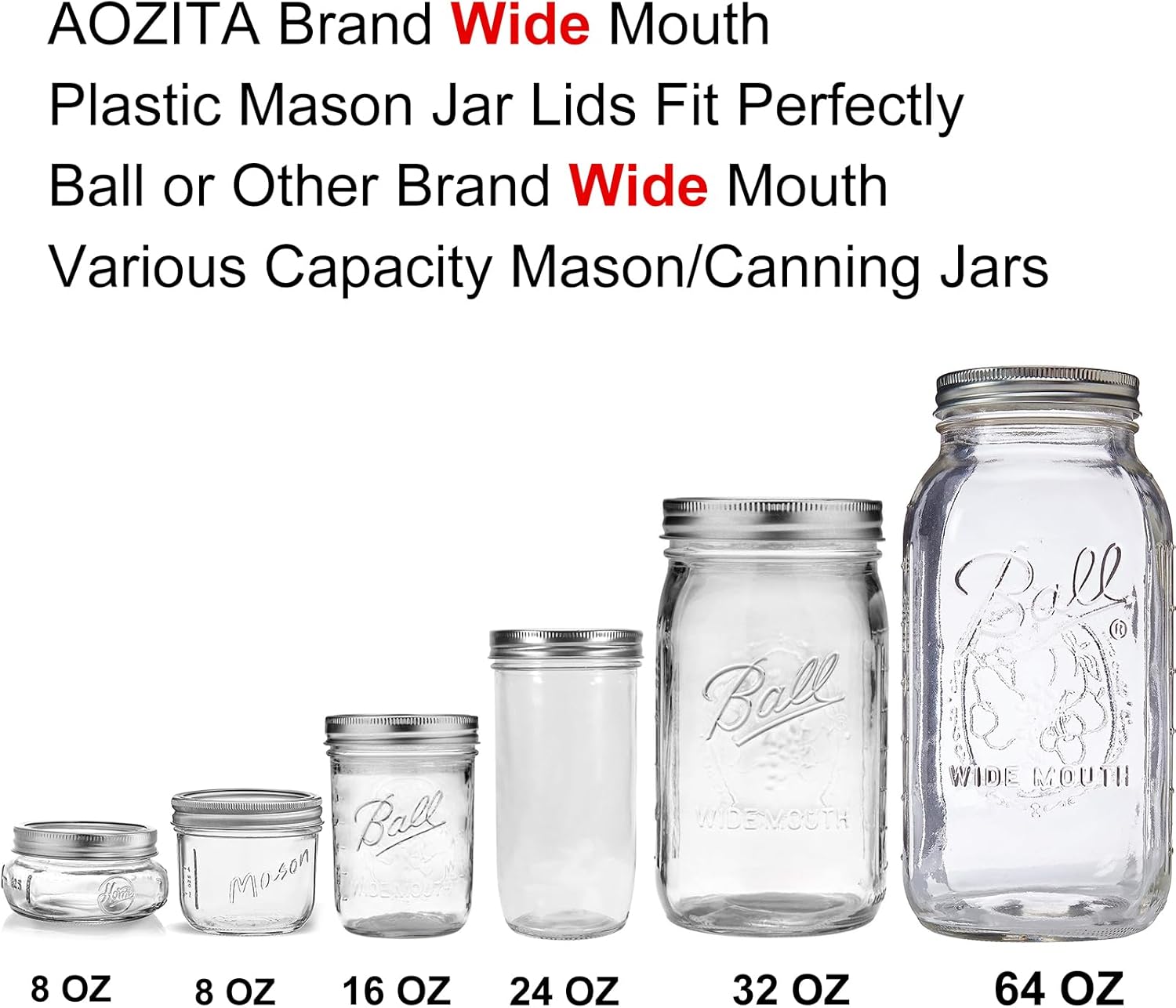 High-Quality Mason Jar Lids Set of 10