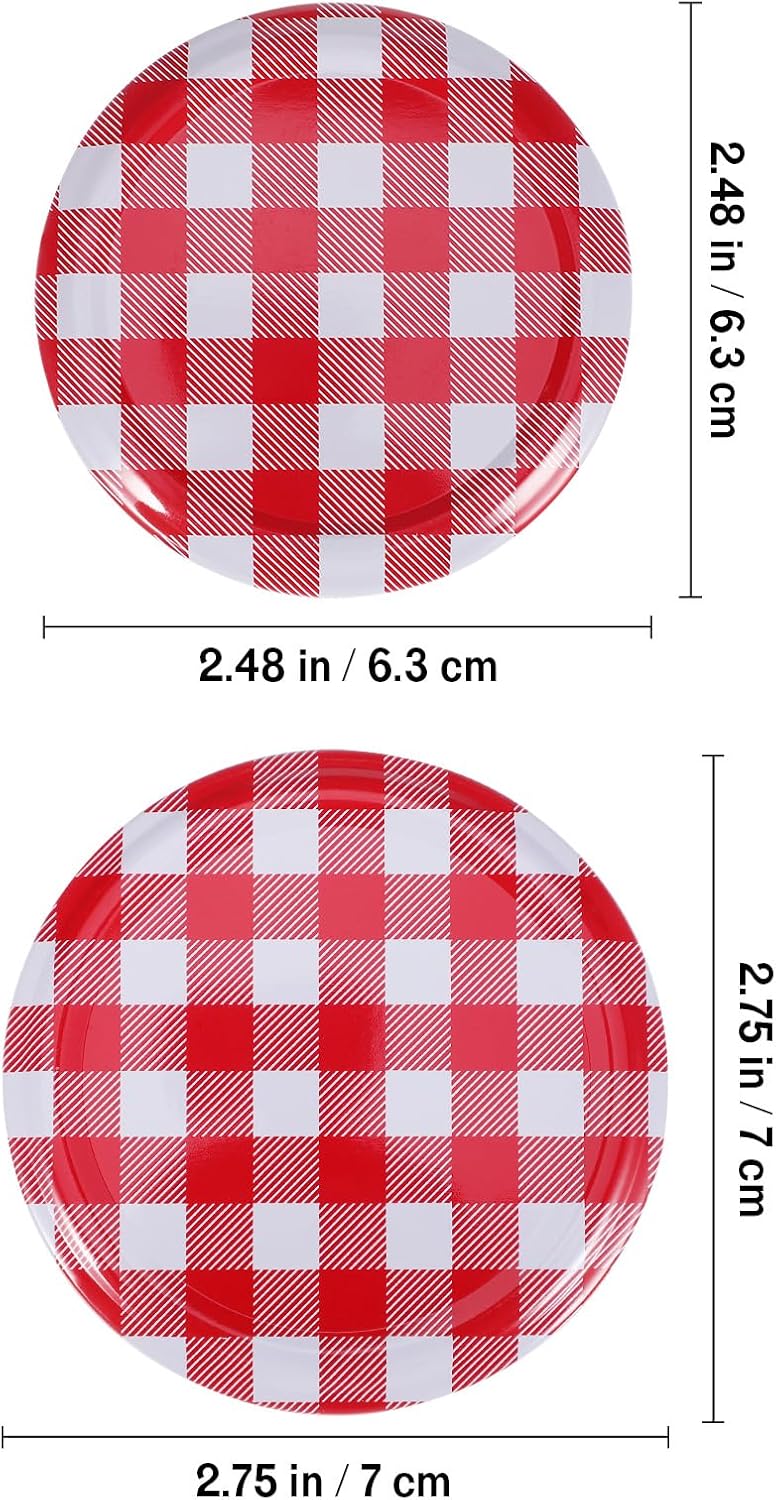 Hemoton 12-Pack Mason Jar Lids