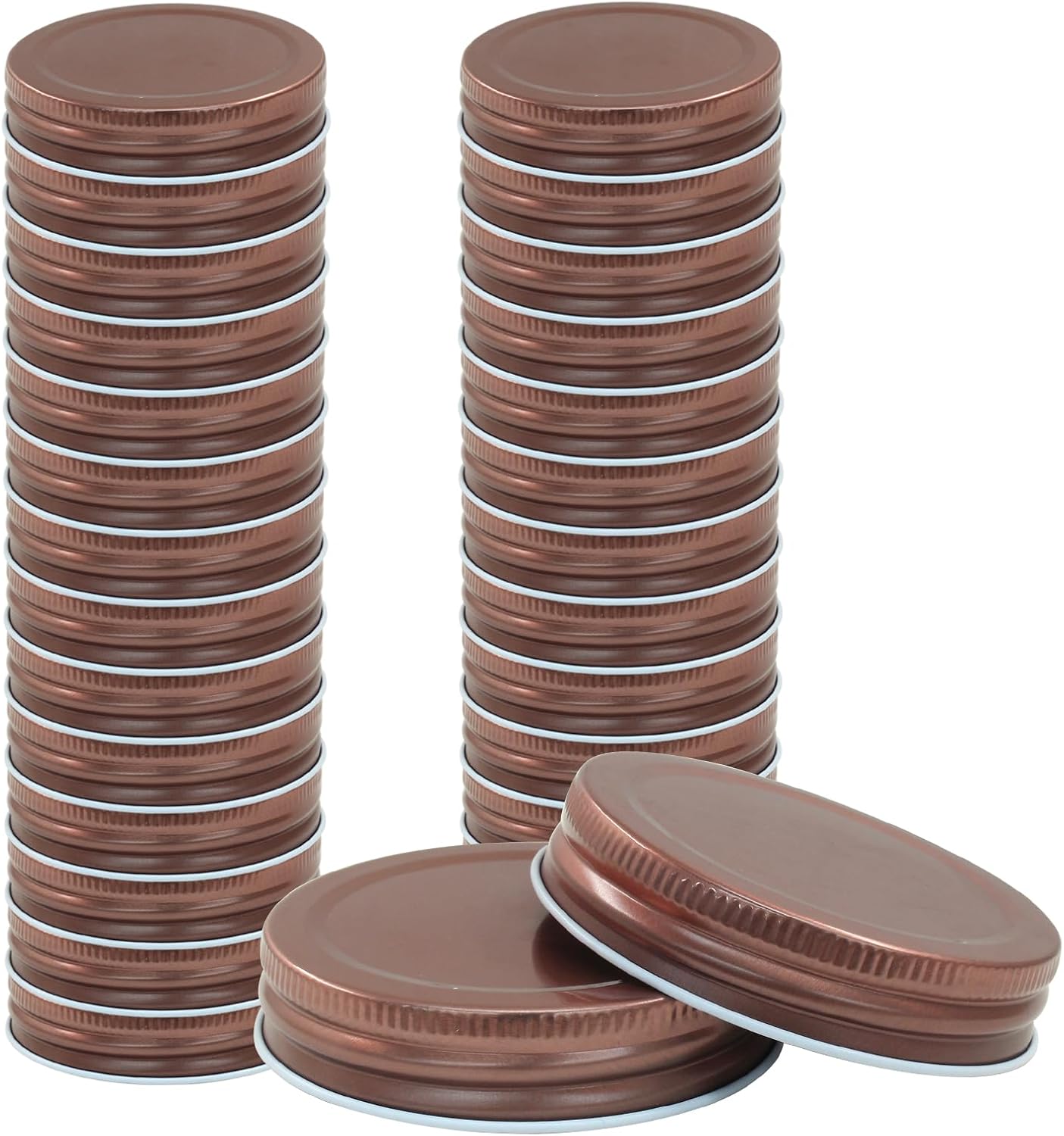 Perfect Leak-Proof Mason Jar Rose Gold Lids