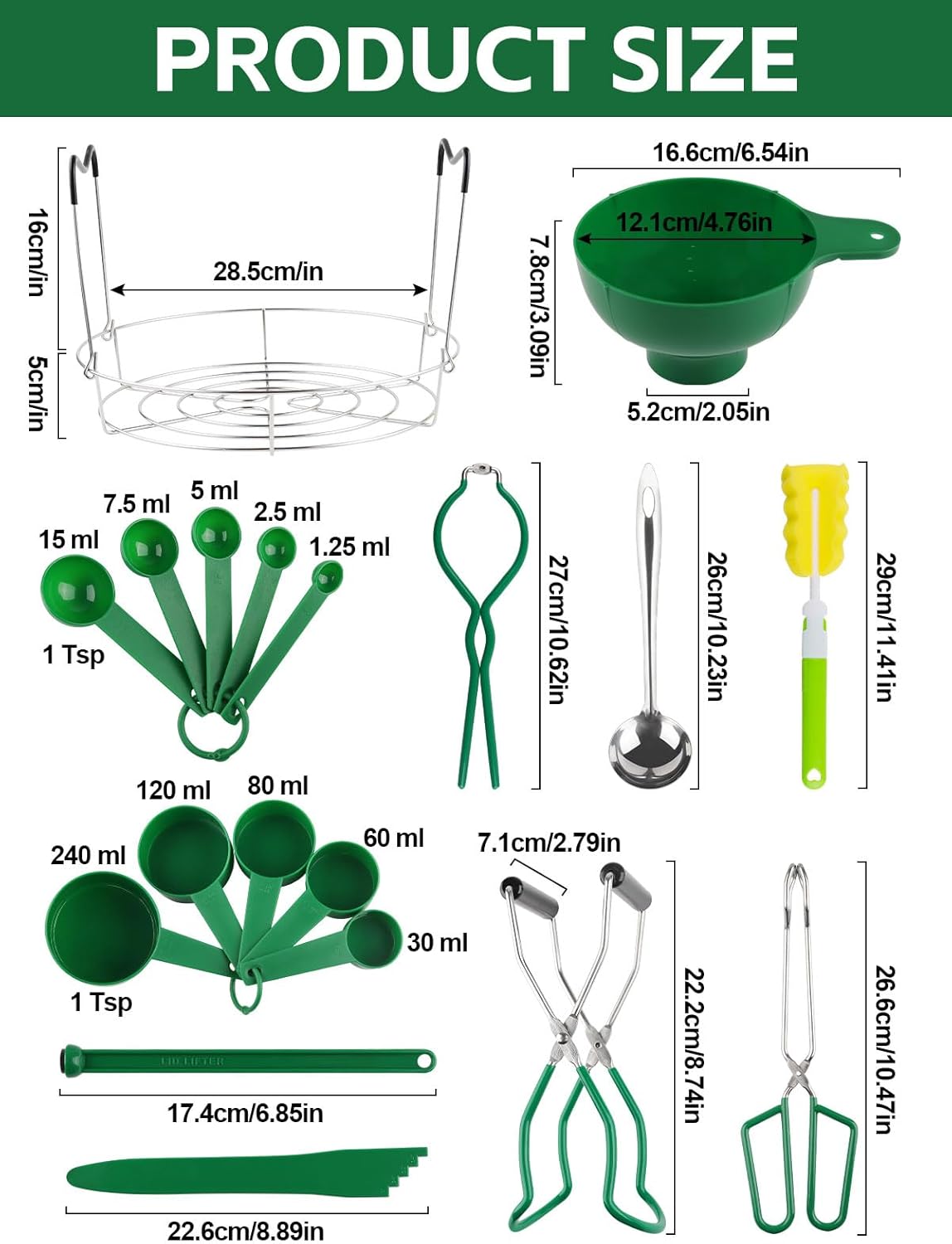 Kalolary 19-Piece Canning Starter Kit for Home Use