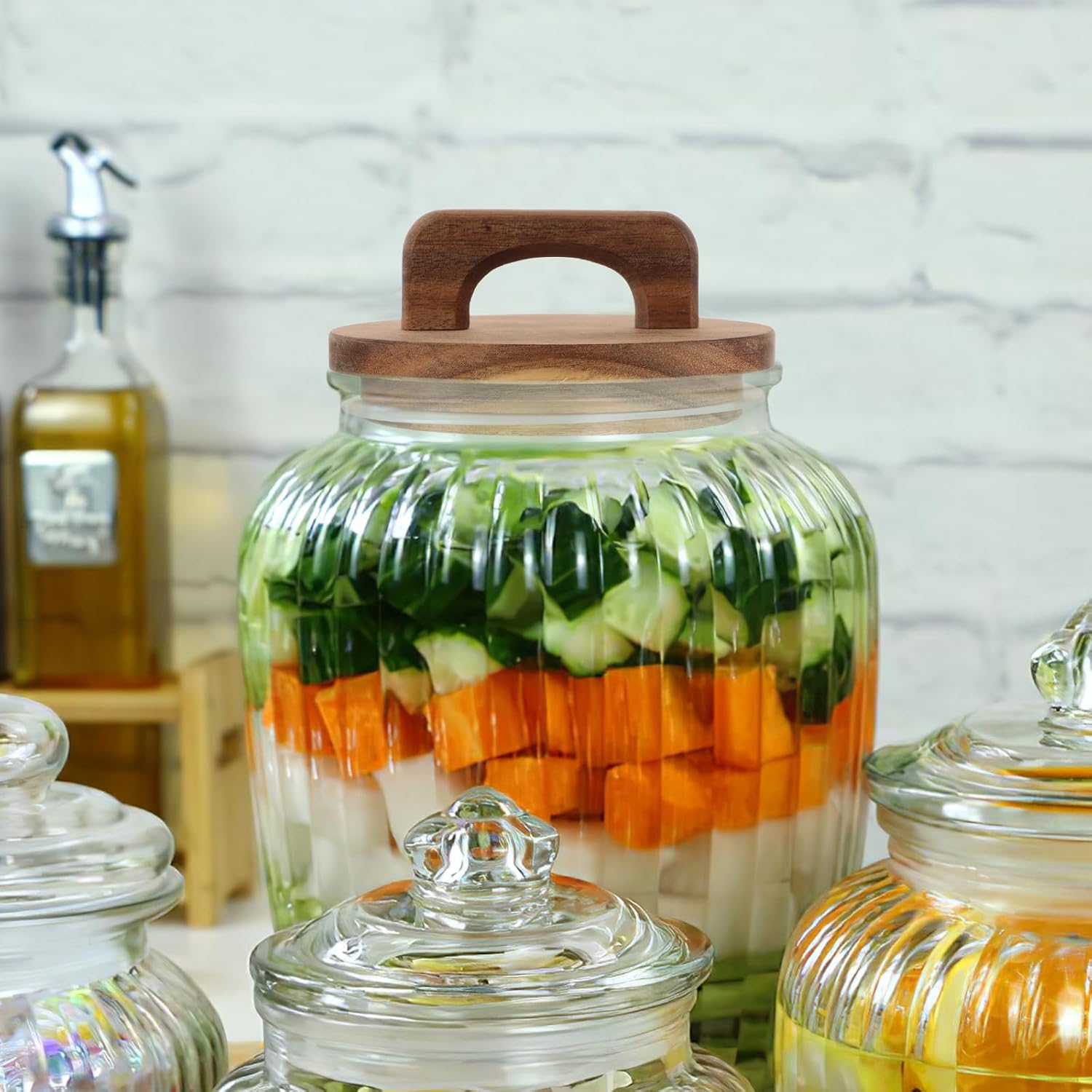 Wooden Canning Lid Aesthetic Durable Storage Solution