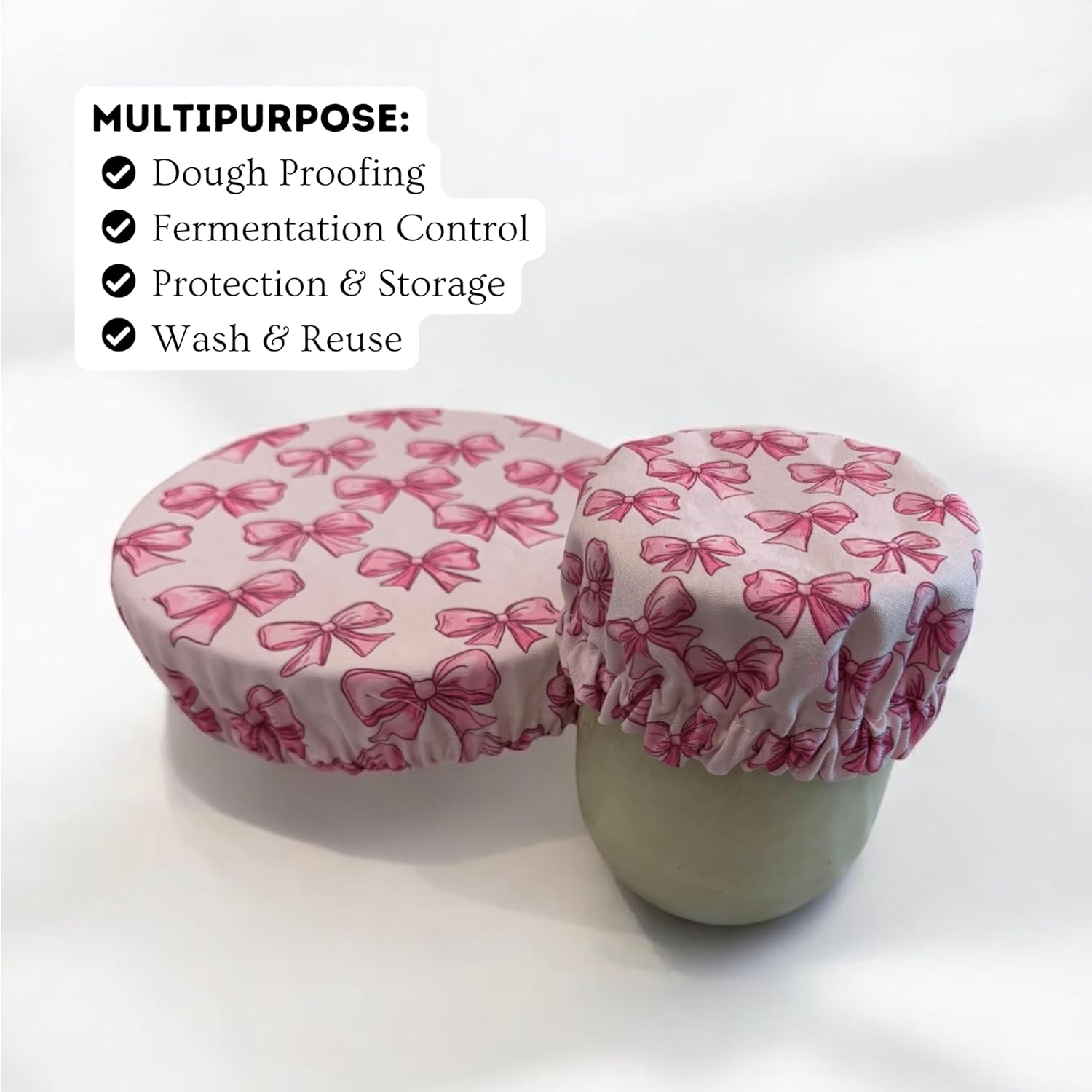 MAYBELLE JOY - Sourdough Reusable Jar Bowl Covers