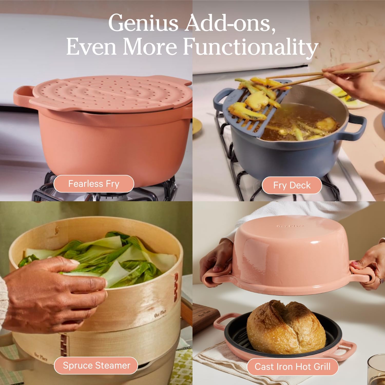 Our Place Perfect Pot - 55 qt Nonstick Ceramic PTFE-Free Safe Easy