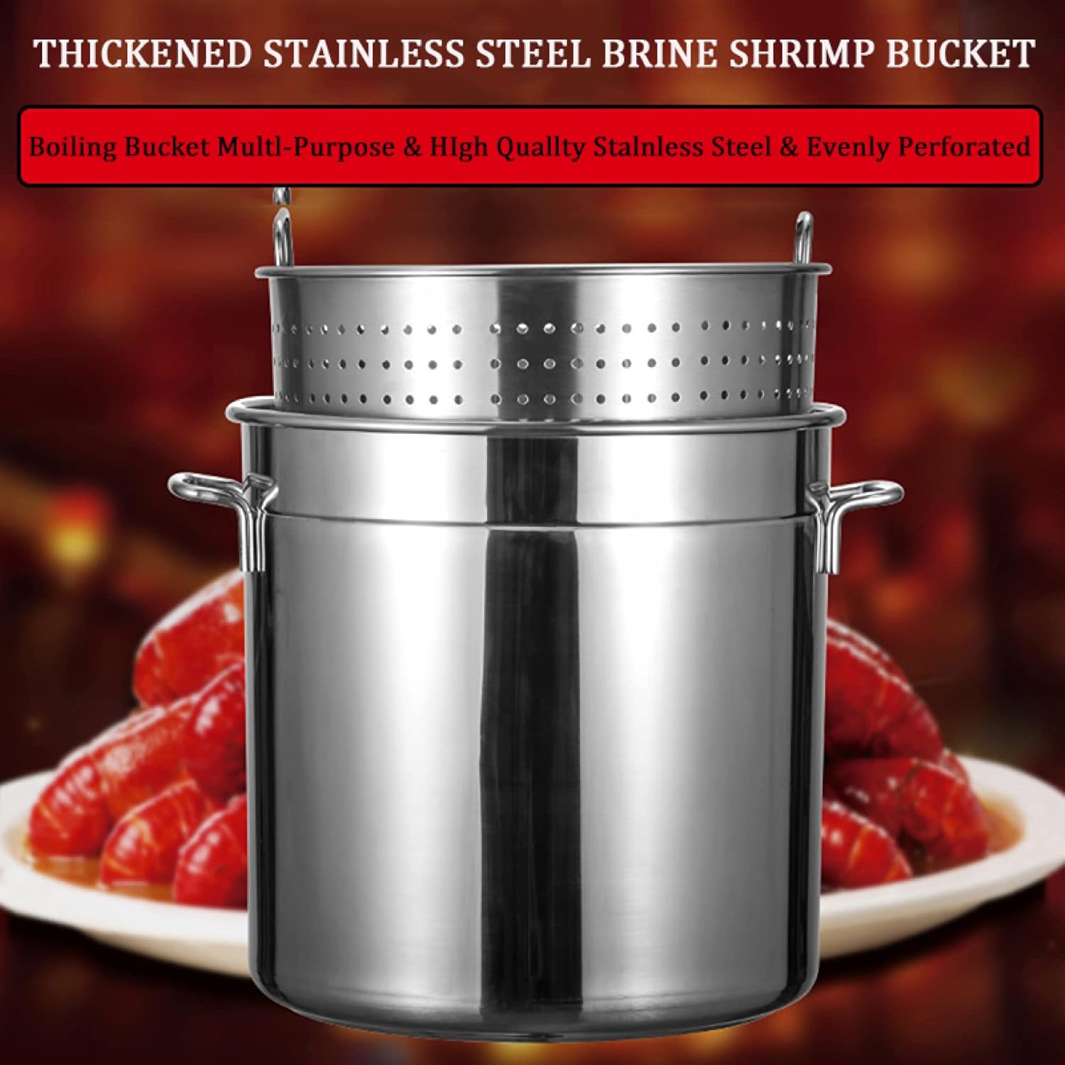Versatile 27QT Stock Pot with Strategie