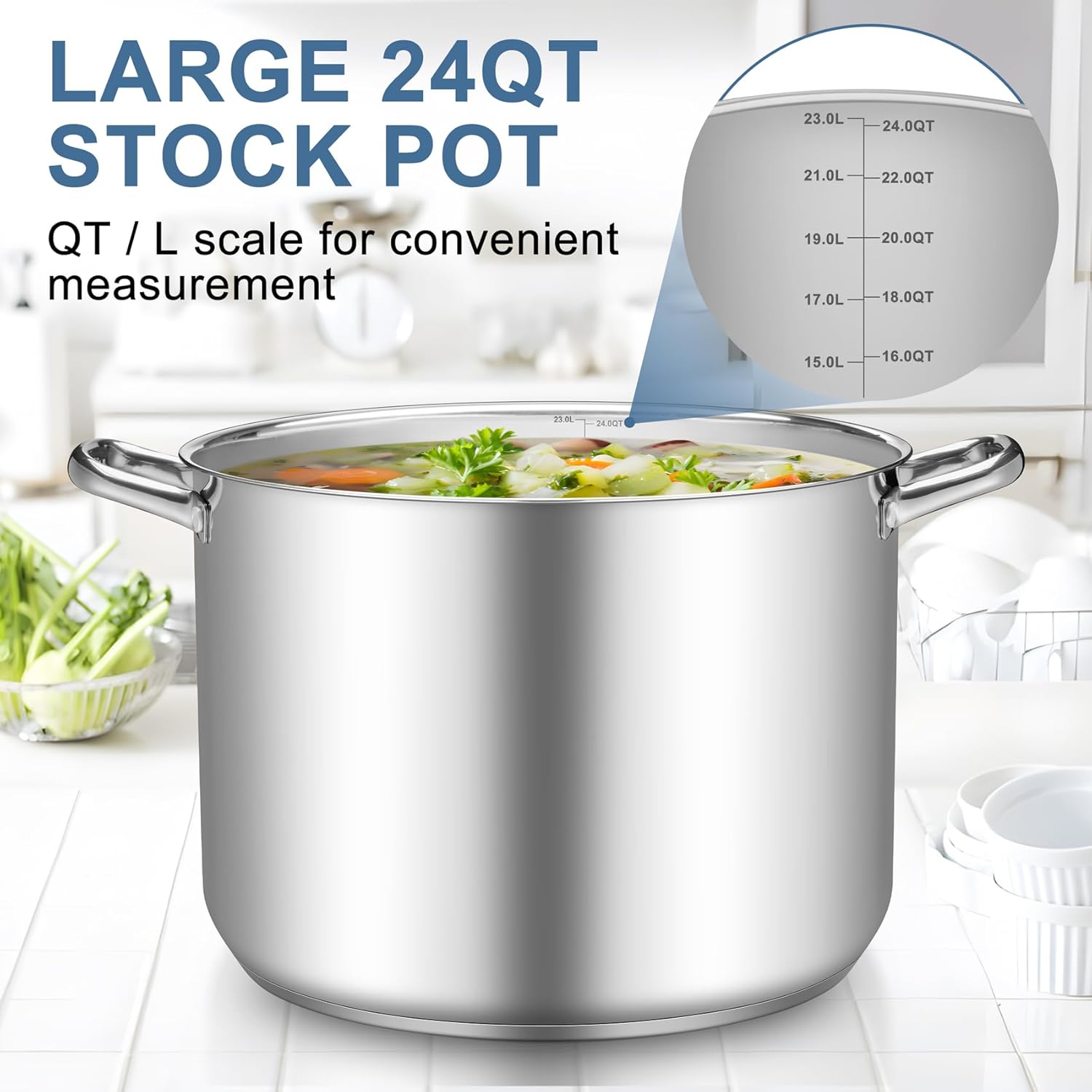Heavy Duty 24QT Stock Pot