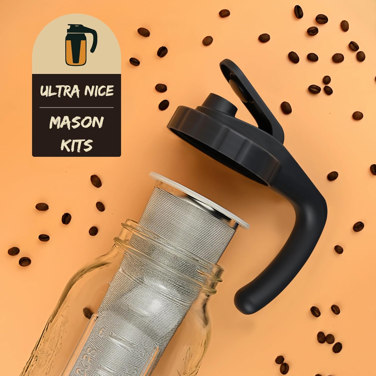 Wide Mouth Mason Jar Pour Spout Lids Durable Glass enacted